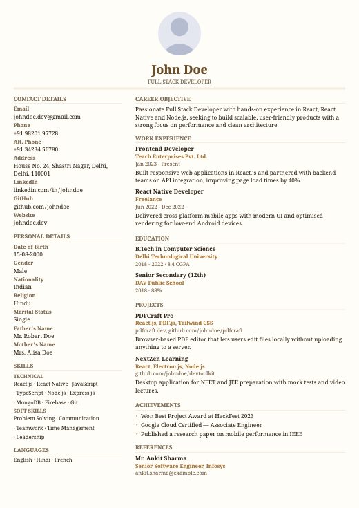 Parchment template